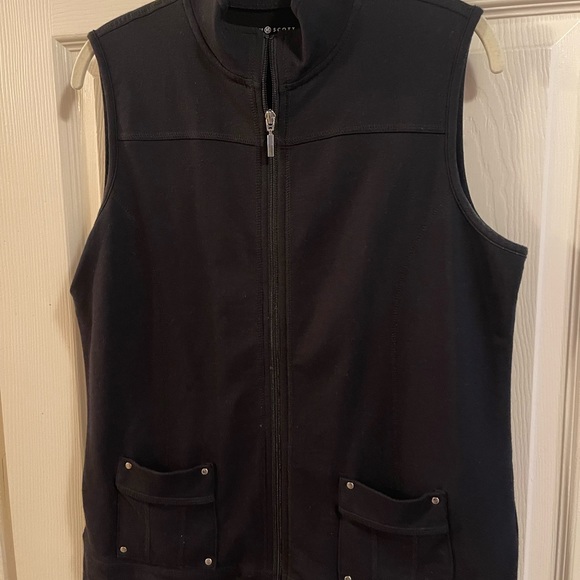 Karen Scott Zip Up Vest size small - Picture 4 of 5
